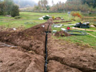 Wykonane rowy na instalacje nawadniaj�ce